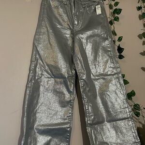 GAP Silver Flare & Wide Leg Jeans